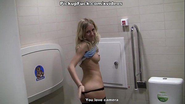 A stunning blonde goes for pickup sex - 1