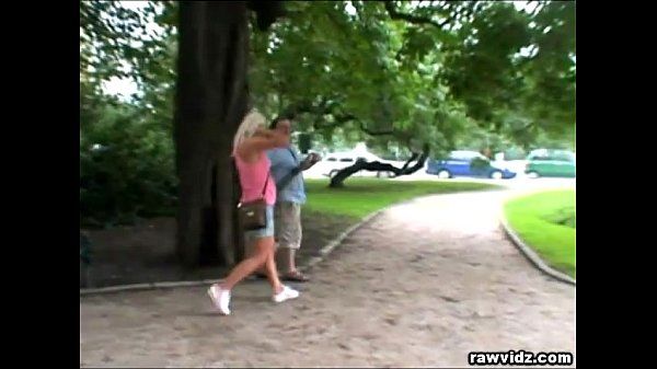 Old Fart Fucks Blonde Teen At The Park - 1