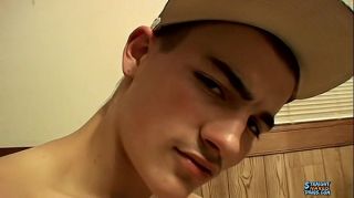 Hardon 18 Year Old, Cute, Straight Guy Cums in Sex Toy Eating Pussy