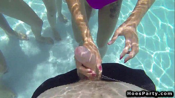 Girl On Girl Teens at pool orgy party outdoors Web - 1