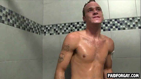 Novinho Two straight hunks showering together for money Romance - 1
