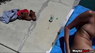 Licking Pussy Asian amateur poolside anal sex Sharon Lee 1...