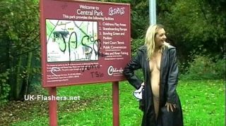 Porno Amateur Homemade flashers footage of sexy milf Emma Louise toying in a park and upskirt Red Head