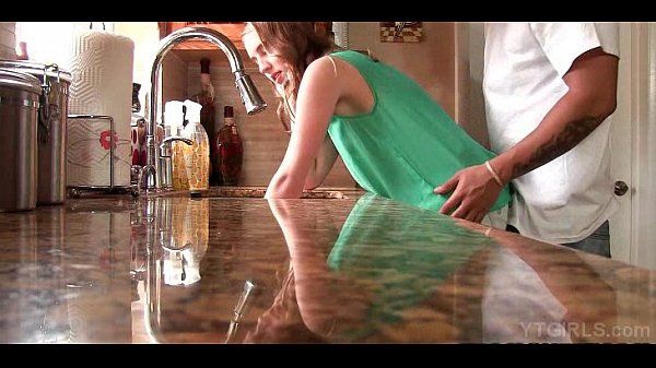 Young housekeeper kitchen table fuck - 1